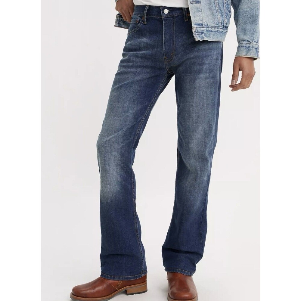 Levis 527 Slim BootCut Jeans Men’s 32x34 Blue Stretch Denim Medium Wash Casual